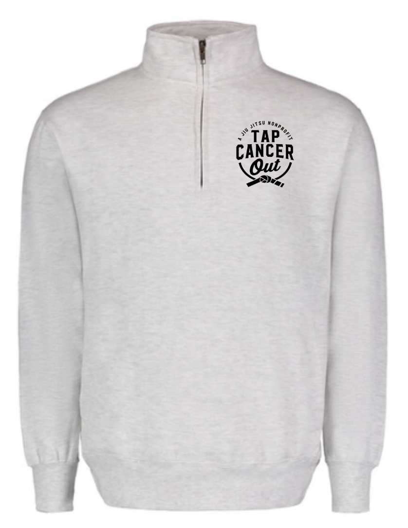Tap Cancer Out Quarter Zip Sweatshirt